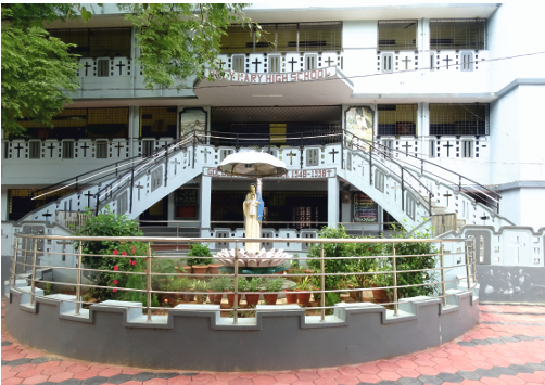 the statue of the Blessed Virgin Mary